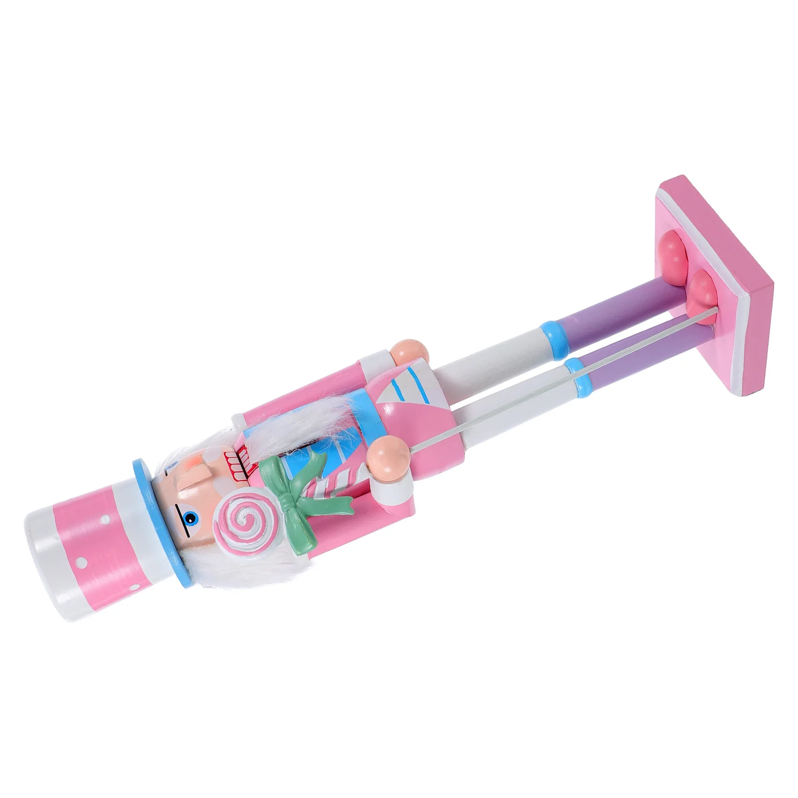 

Christmas Nutcracker Traditional 38Cm Wooden Nutcracker Soldier Figure Festive Holiday Table Decor Classic Wood Puppet Ornament