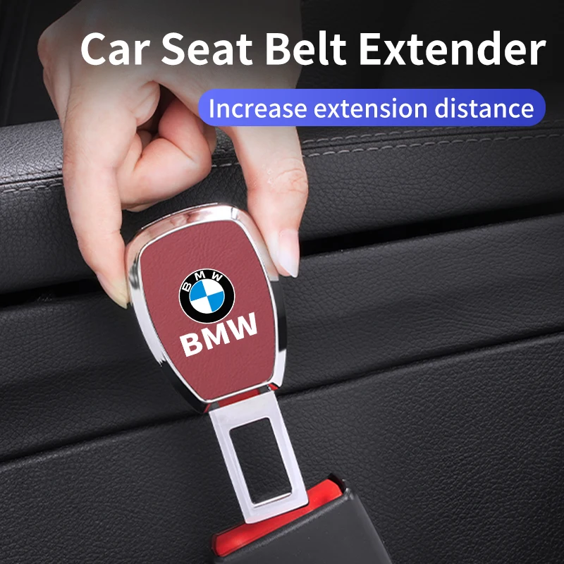 Car Styling Leather Seat Belt Extender Automobile Accessories For BMW E90 E60 E46 E39  F10 E87 X3 X4 X5 X1 G30 G20 M3 M5