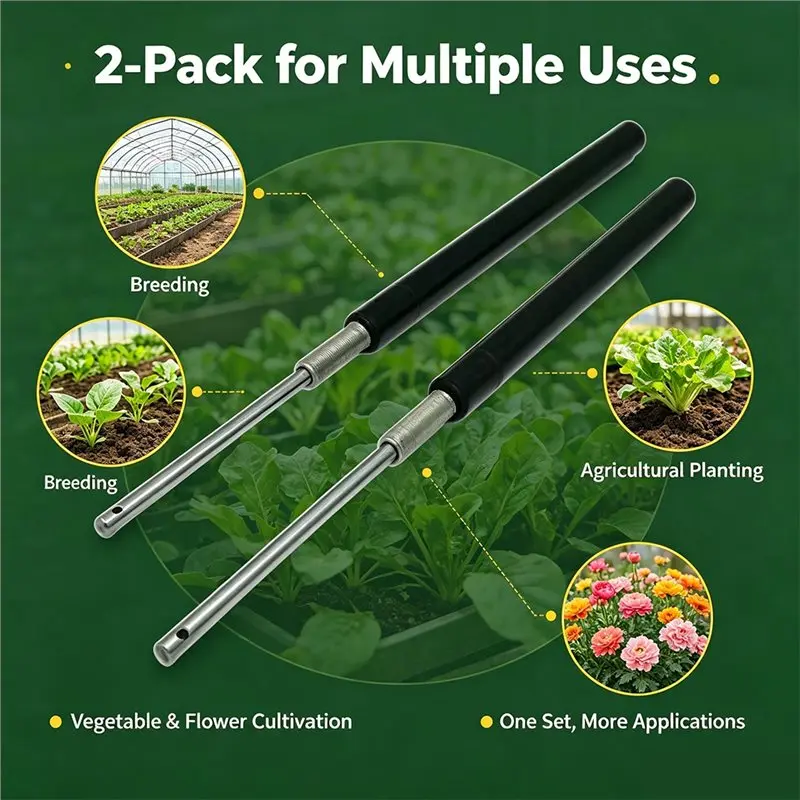 ABYN-2-Pack Greenhouse Automatic Window Opener Cylinders For Breeding, Agricultural Planting, Vegetable & Flower Cultivation