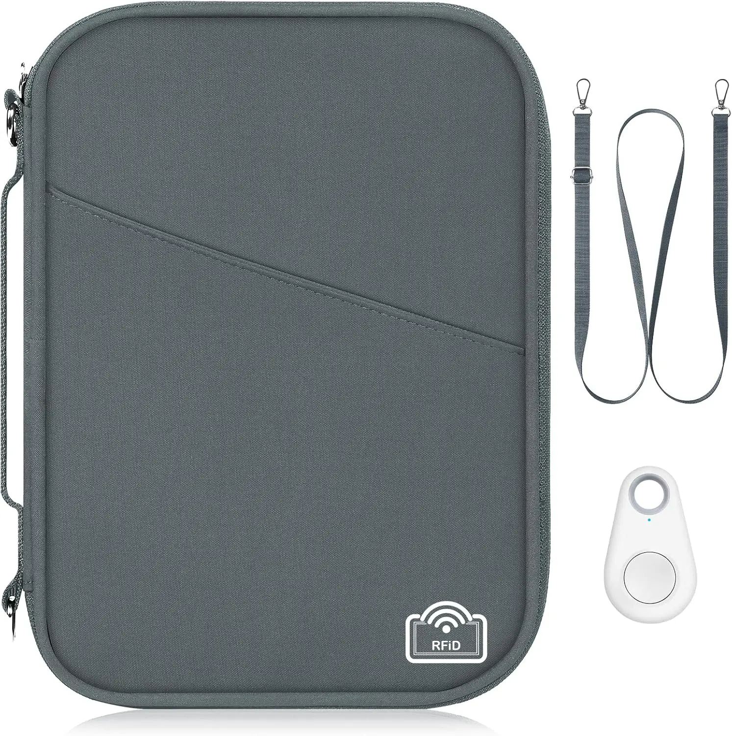 

Держатель для паспорта с защитой от RFID, органайзер для путешествий, сумка-кошелек для женщин и мужчин, легкий кошелек, необходимые аксессуары