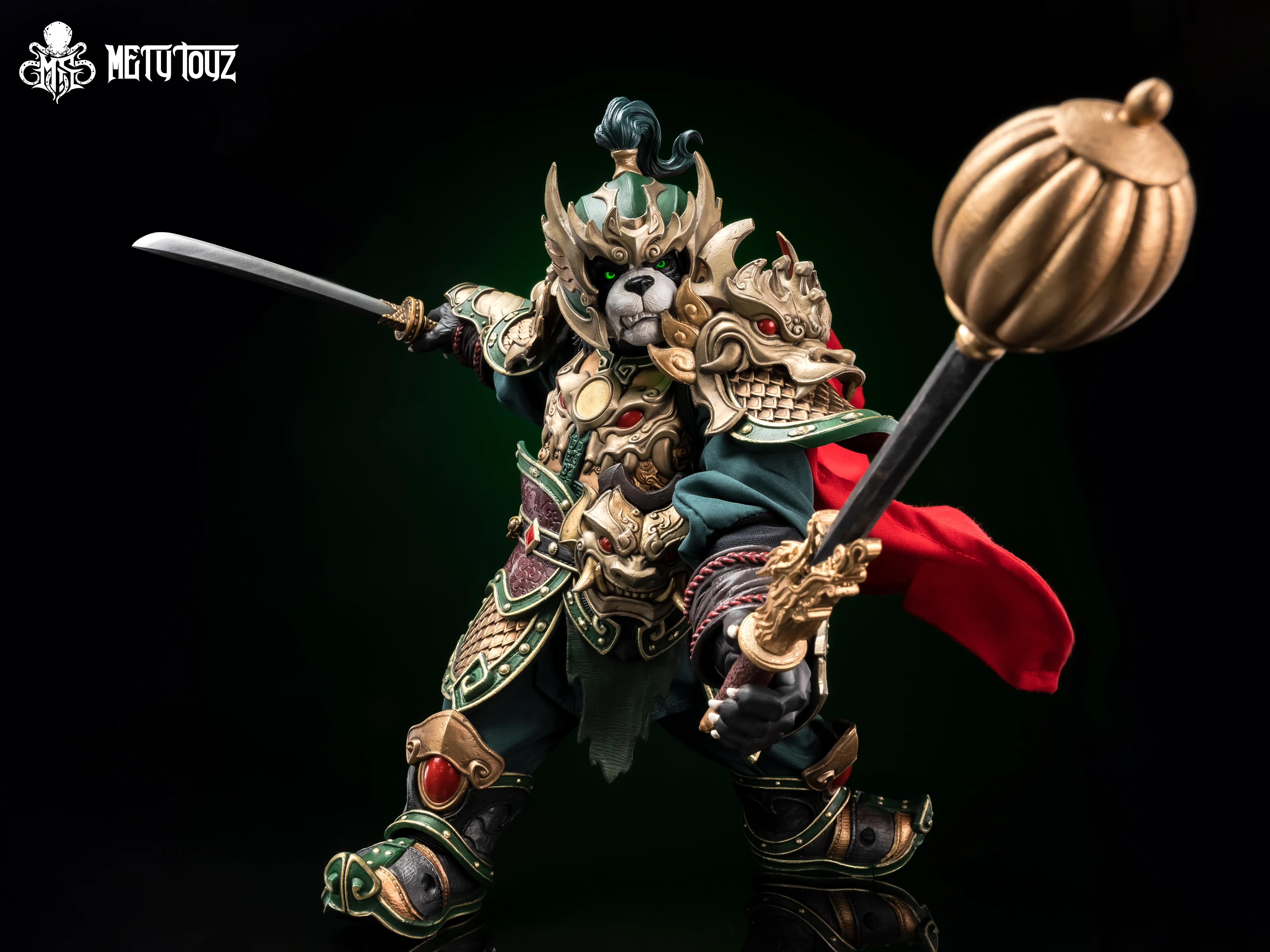 Metytoyz الذاكرة اللعب درع ماستر واندر الباندا مغامر العالم الكونغ فو WuQingLie 20 سنتيمتر عمل الشكل جمع نموذج ألعاب الدمى #2