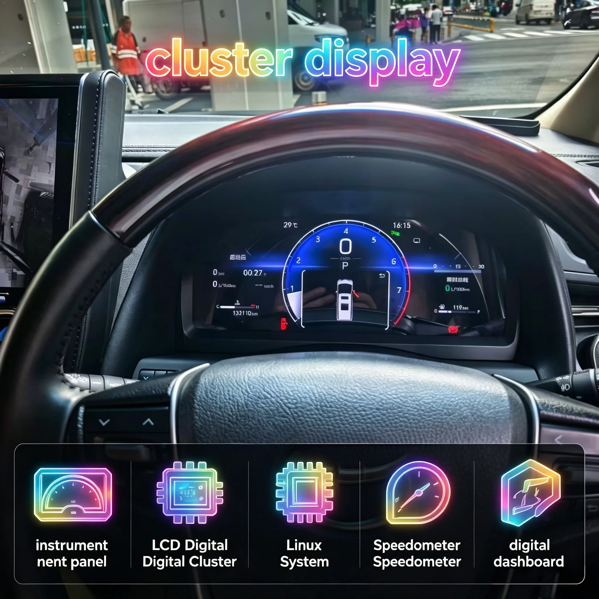 For Toyota Alphard Vellfire 20 30 40 Series 2008~2023 Digital Instrument Display Speedometer Virtual LCD Meter Cluster Cockpit