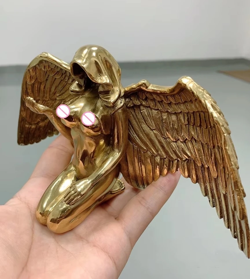 Brass casting Angel Prayer Home Decoration