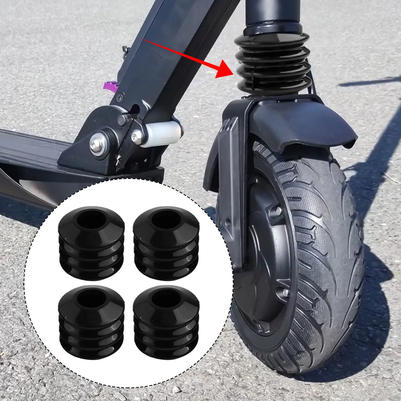 Kugoo Uyumlu 4PCS Ön Çatal Toz Kapağı Seti için; Scooter Parçalarınızı Korumak için Temel Bakım Aksesuarı