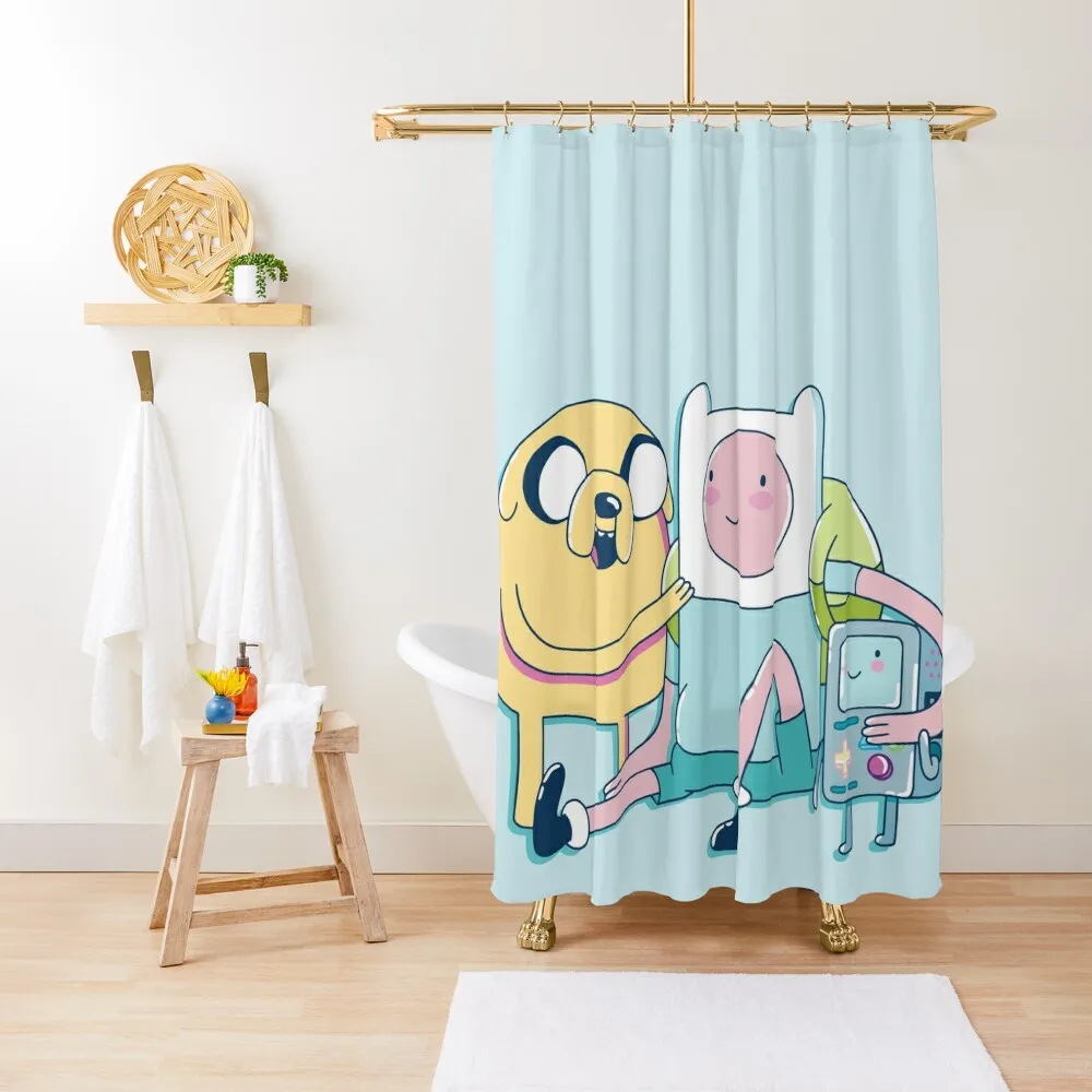 Adventure Friends (Adventure Time) Shower Curtain Bathroom And Shower Products Shower For Bathrooms Curtain