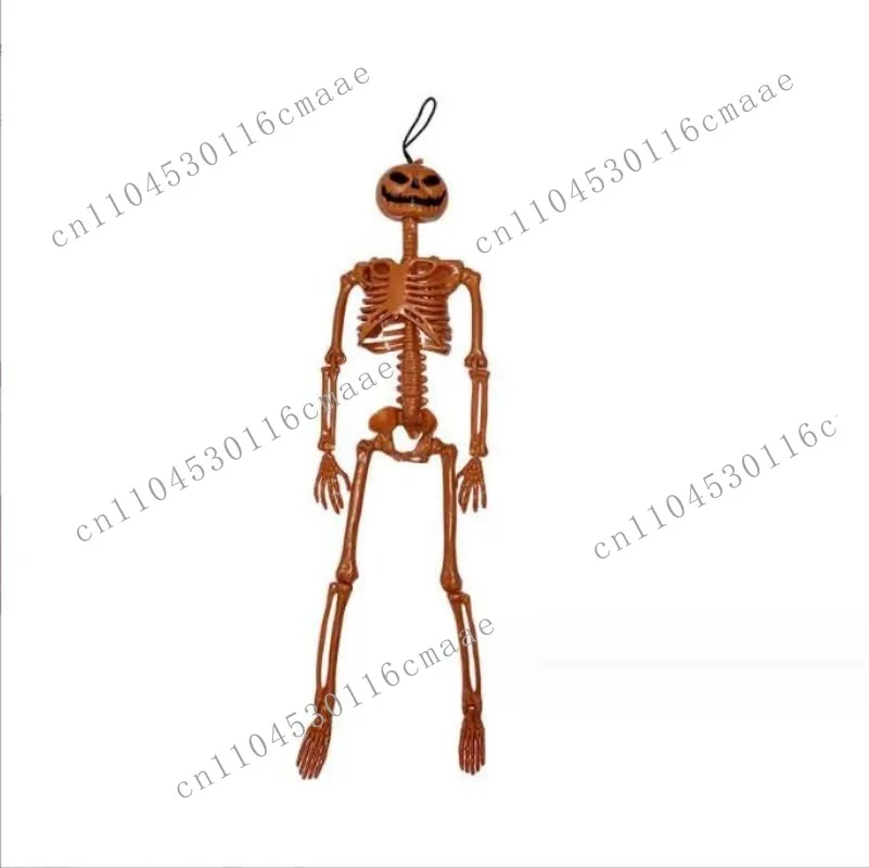 Halloween Simulation 40CM Skeleton Pendant Plastic Human Skeleton Skeleton Can Stand and Joints Can Be Moved