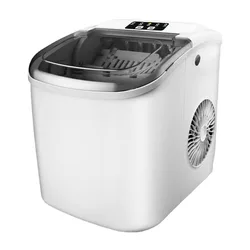 Pequeno e Portátil Baixo Ruído Tanque De Água Ice Maker, Máquina De Casa, Aparelhos De Congelamento, Cozinha, 9 Peças De Tempo, 6 Minutos, 1.3L