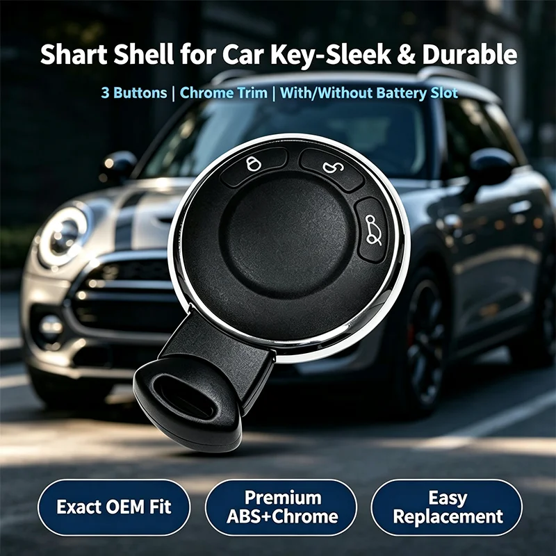3 Button Car Remote Key Shell Replacement With Blade For BMW MINI COOPER S ONE D CLUBMAN COUNTRYMAN CABRIO R56 R57 R58 R60 R61