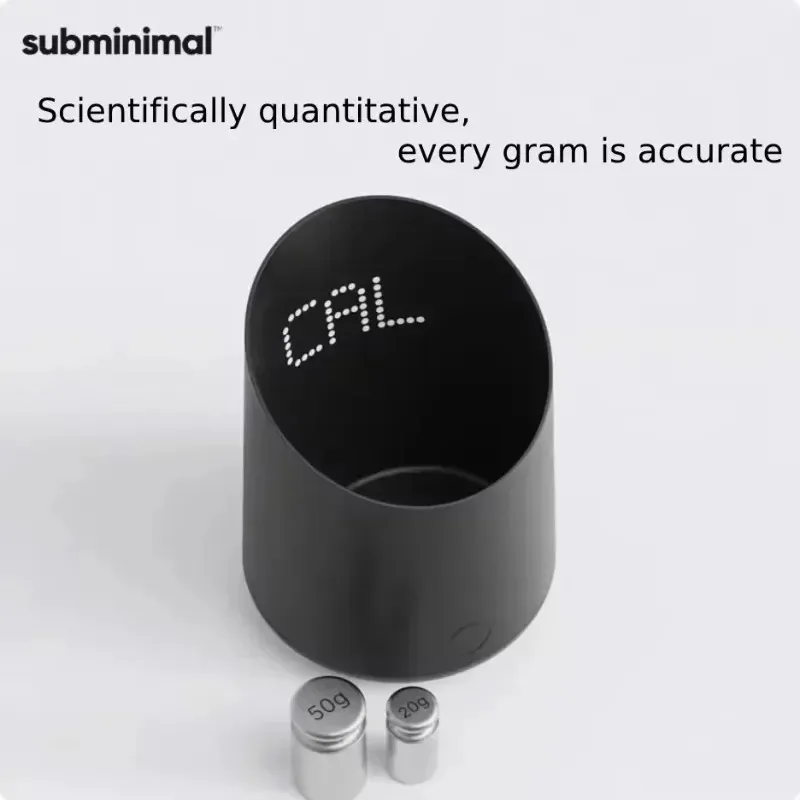 Electronic Coffee Weighing Cup Sub Small Coffee Electronic Scale Ltalian Specific Coffee Bean Weighing Portable LED Light