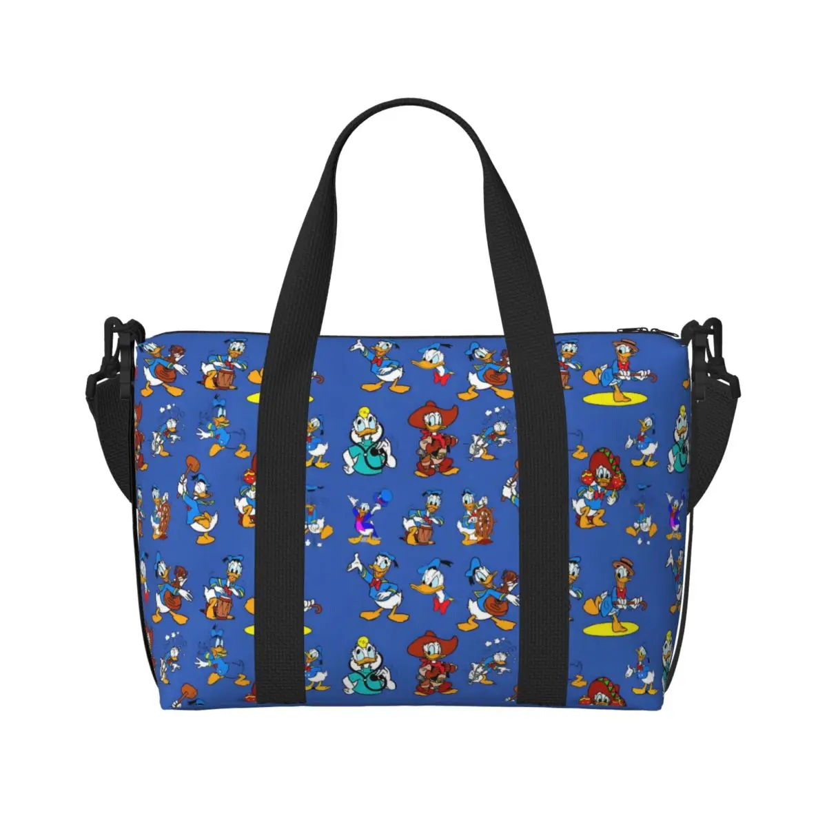 

Изготовленная на заказ большая сумка «Дональд Дак», женская большая вместительная сумка в стиле аниме, тренажерный зал, пляжная дорожная сумка на плечо