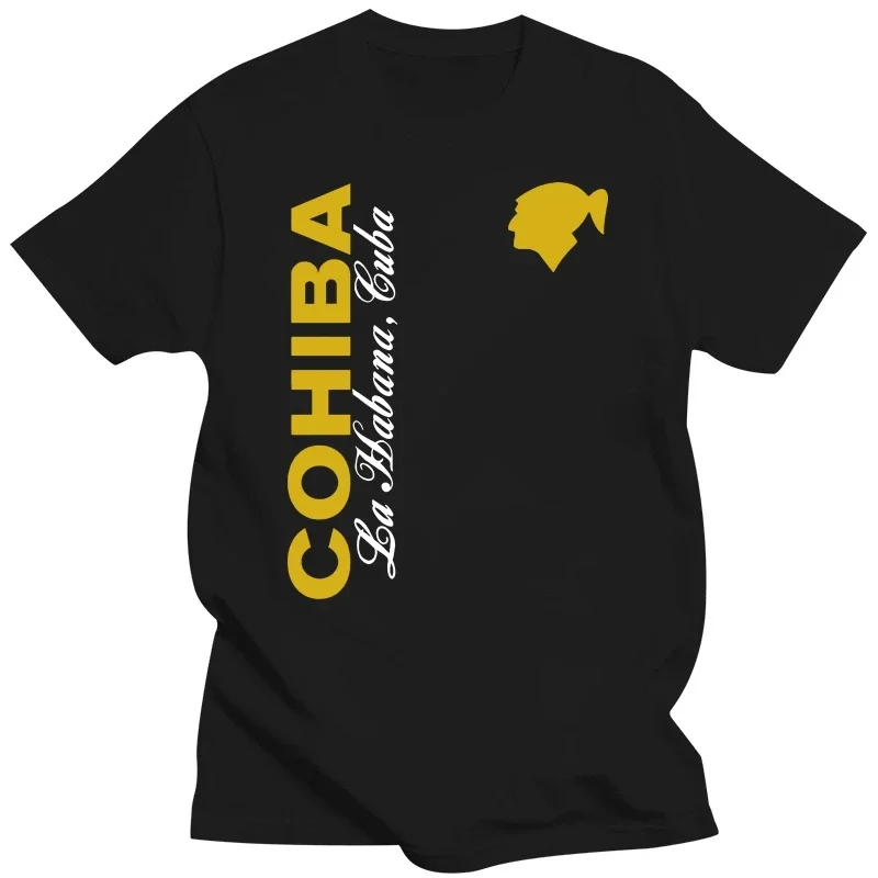 New Cohiba Cuban Havana Cigar Smoke Men\'S Black Tshirt new Clothing Tee Shirt Unisex .funny vintage graphic t shirts heavyweight