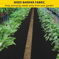 Garden Landscape Fabric Weed Barrier Heavy Duty Driveway Gardening Mat Polypropylene Ground Cover Flower Vegetable Raised Beds 5
