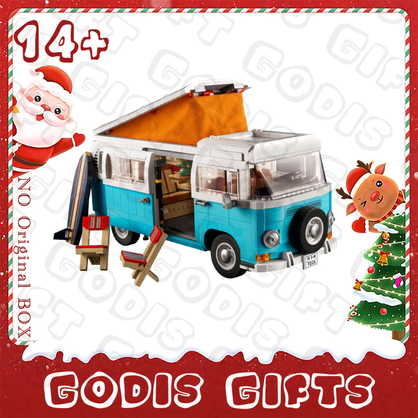 2025 nouveau 2207 pièces le modèle de voiture de camping-car T2 Van blocs de construction 10279 briques à monter soi-même pour les enfants Halloween cadeau d'anniversaire de noël