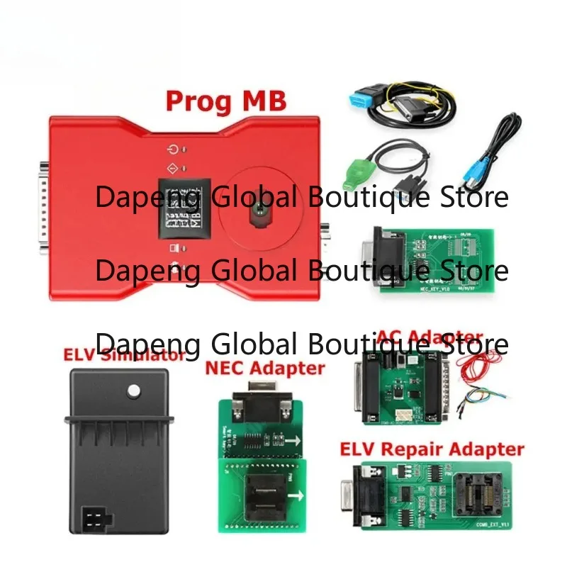 Prog MB for Be-nz Key Programmer with ELV Simulator/ELV Repair Adapter/AC Adapter