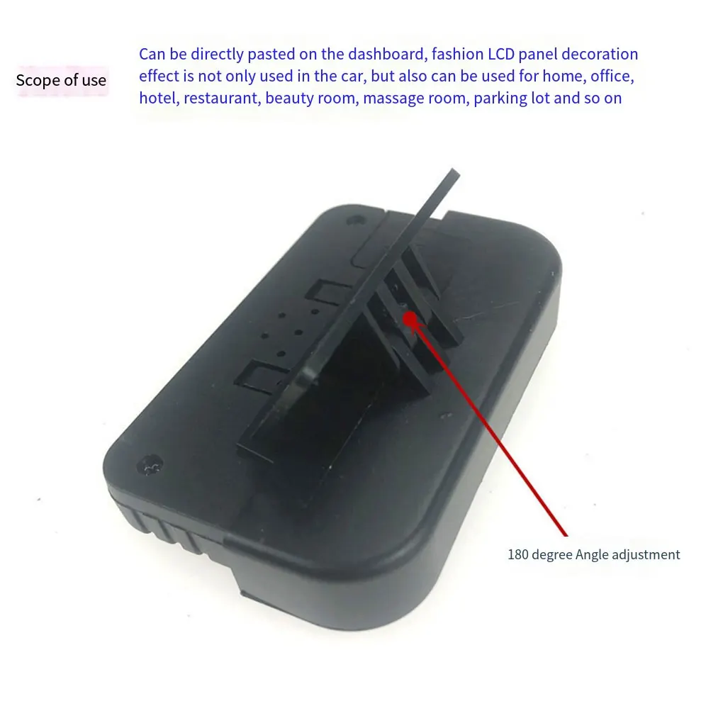 Plastic 3D Portable Pocket Alarm Clock Easy To And Compact For Precise Timing Versatile