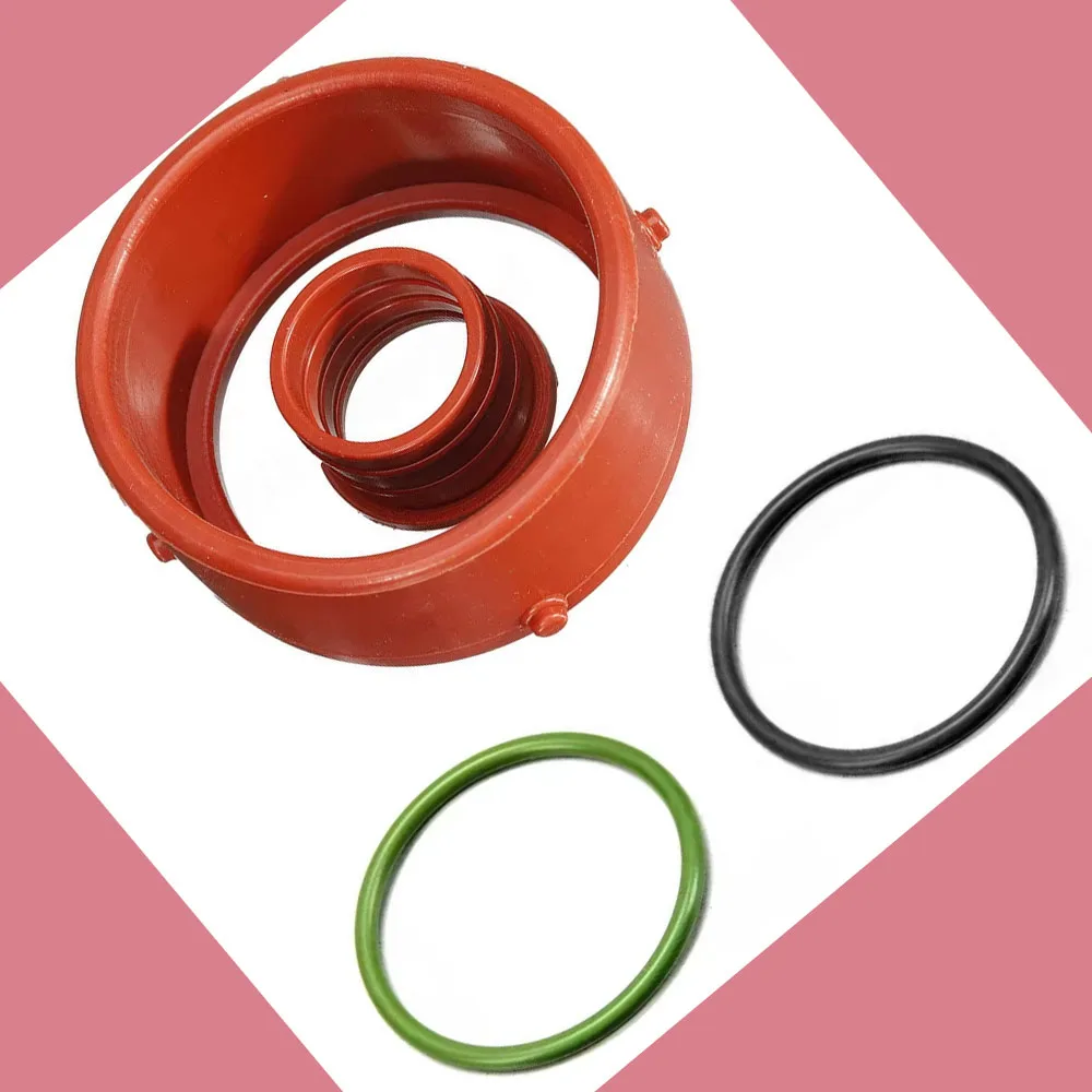 

4PCS Turbocharger Seal Kit Green Black Breather Intake Seals for Mercedes Benz OM642 Engine Car Engine Seal Replacement Parts