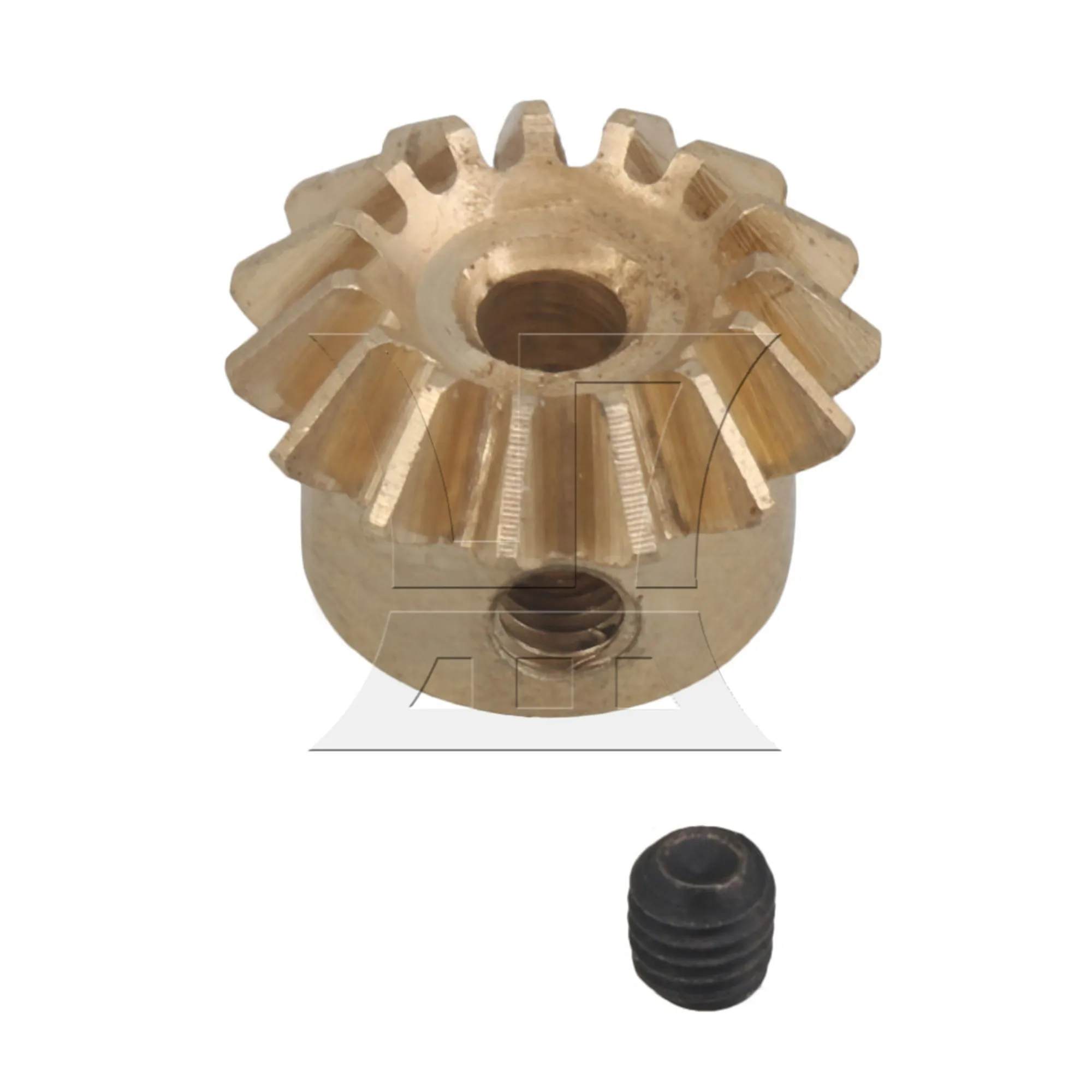 

CNBTR Conical Bevel Gear, 0.8 Mold 15 Teeth, 3mm, Suitable For Industrial Conveying