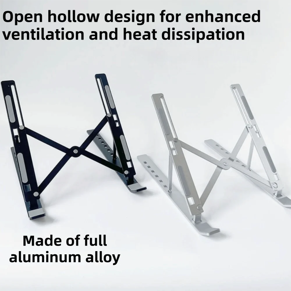 Foldable Laptop Cooler Stand Portable Stand With Fans Notebook Computer Cooling Pad High Quality Metal Adjustable Stand