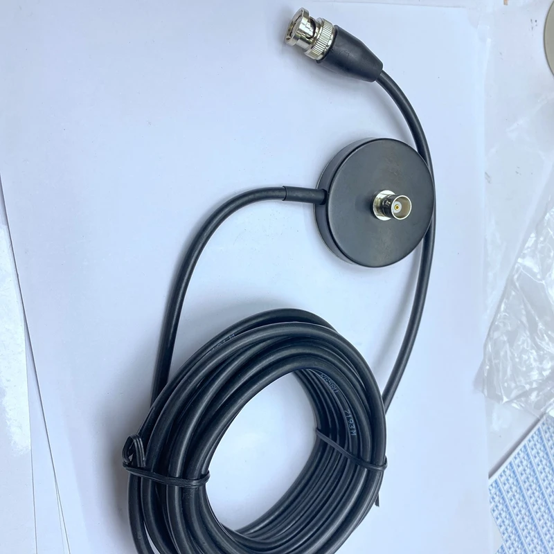 เสาอากาศแม่เหล็ก Mount 5M Feeder CABLE พร้อมขั้วต่อ BNC สําหรับรถยนต์เครื่องรับส่งสัญญาณมือถือเสาอากาศรถยนต์
