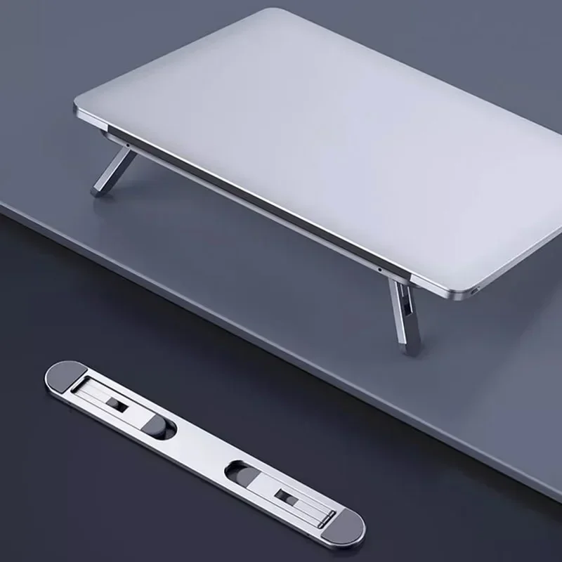 

Universals Invisible Laptop Riser Stand Notebook Cooling Pad Invisible Laptop Bracket Stands Adjustable Height Increasing Base