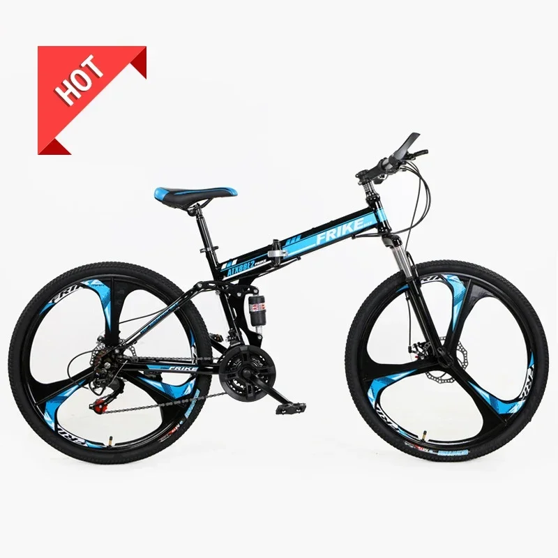 china high quality 26/27.5/29 folding bike mountain bike full suspension foldable bicycle