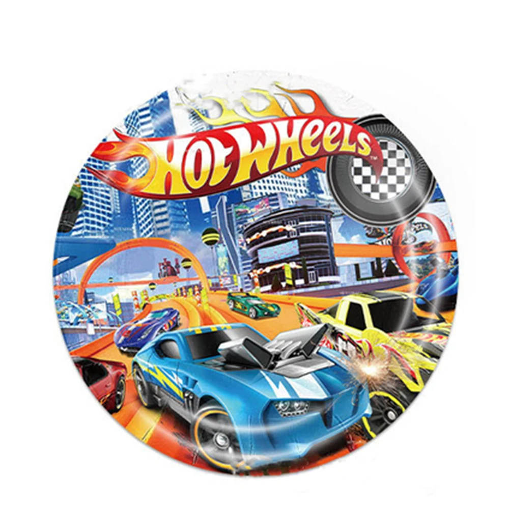 Hot Wheels Car Boys Birthday Party Decoration Disposable Tableware Balloon Plates Tablecloth Balloon Baby Shower Party Supplies