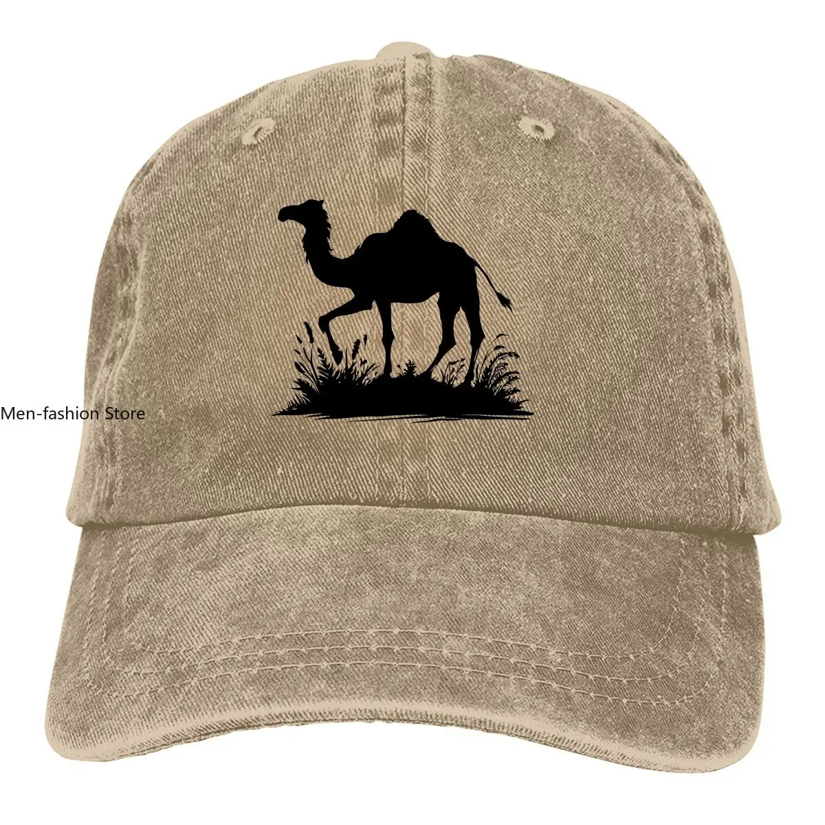 Washed Men's Baseball Cap Saharan Majesty Trucker Snapback Caps Dad Hat Camel Golf Hats