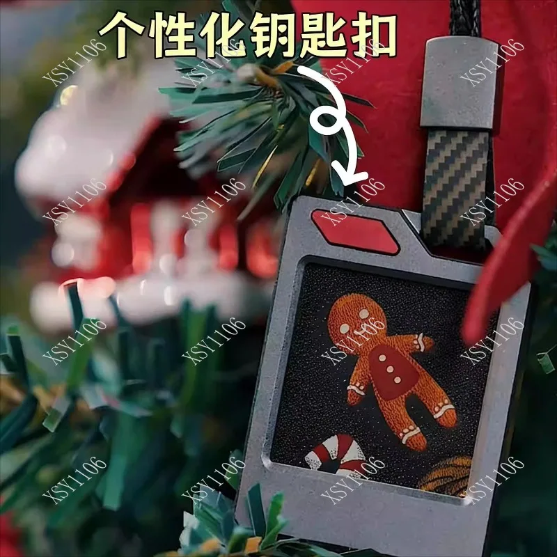 E-Ink Display Keychain Anti-Lost Tag for Bags Suitcase with Image Show