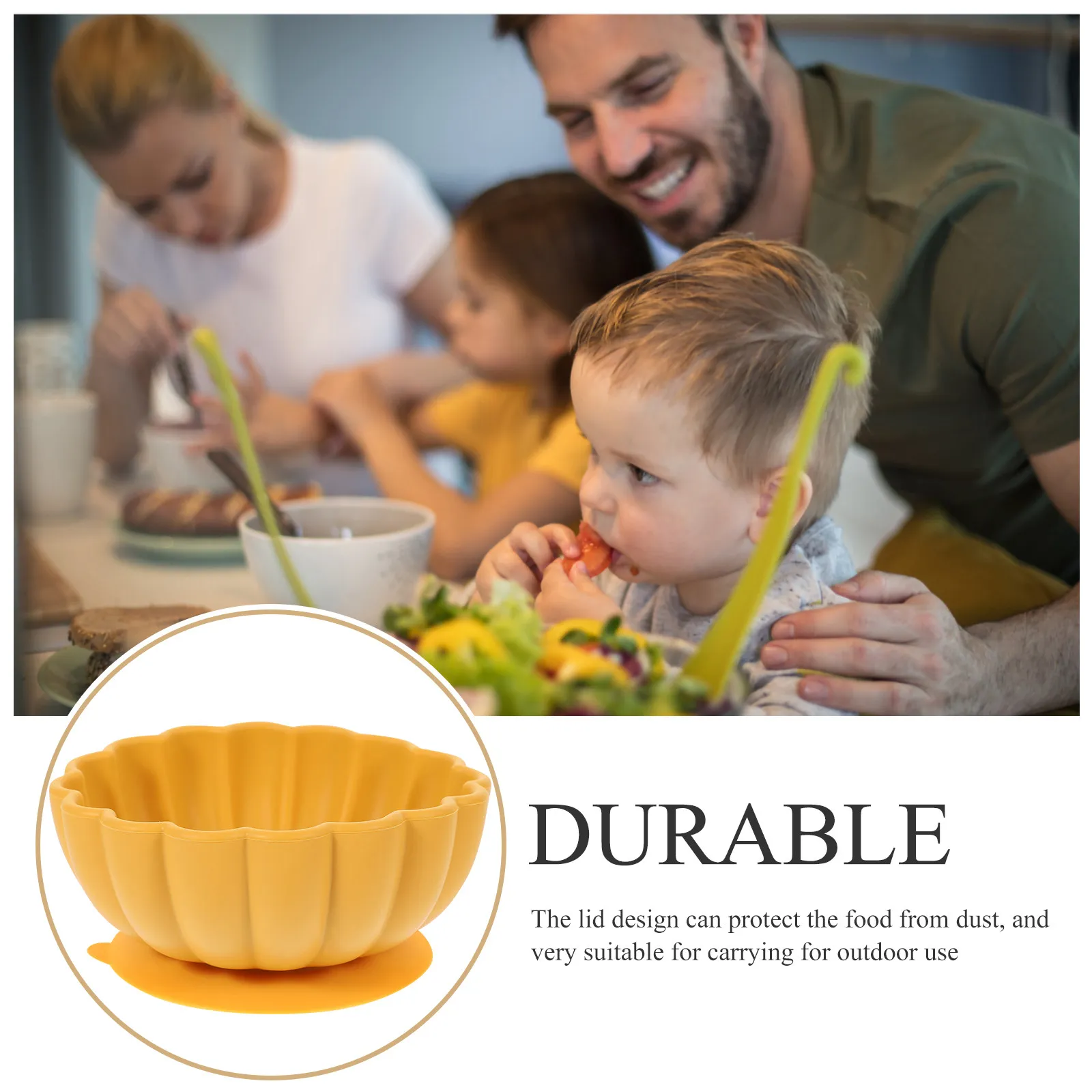 Suction Silicone Bowl Flower Shape Non-Slip Toddler Food Dish Baby Feeding Supplies Kids Flower Shaped Bowl
