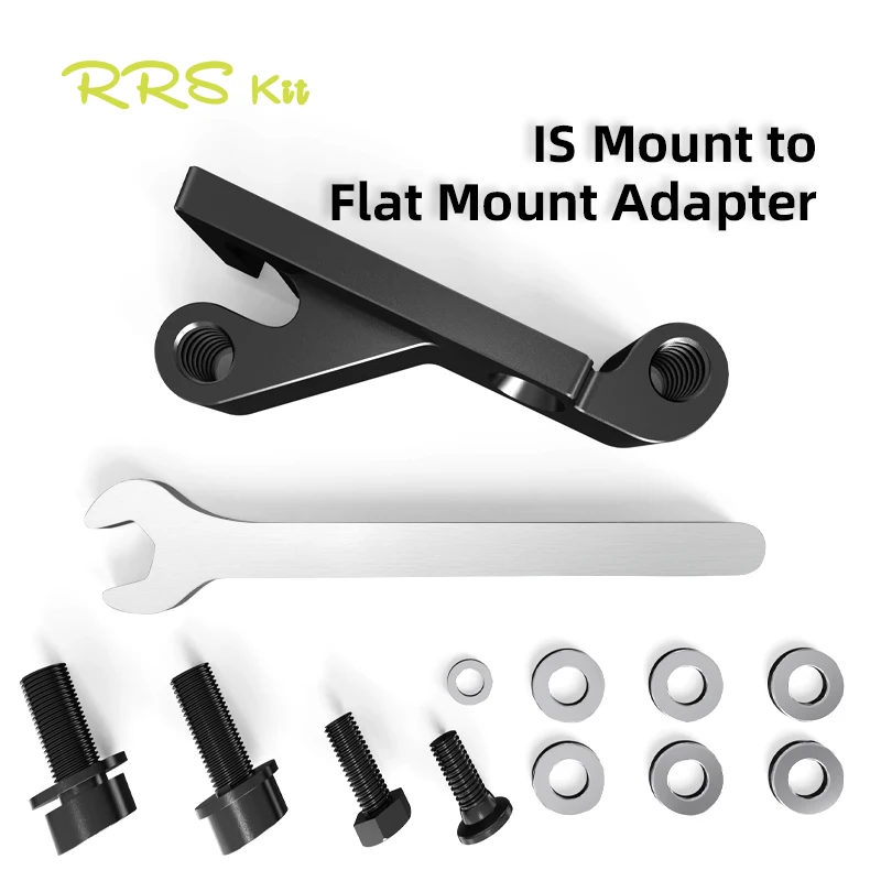 Rrskit IS Mount To Flat Mount Bike Brake Adapter 160 180mm Rotors MTB Brake Caliper Adapter For Frame Fork Bicycle Accessories