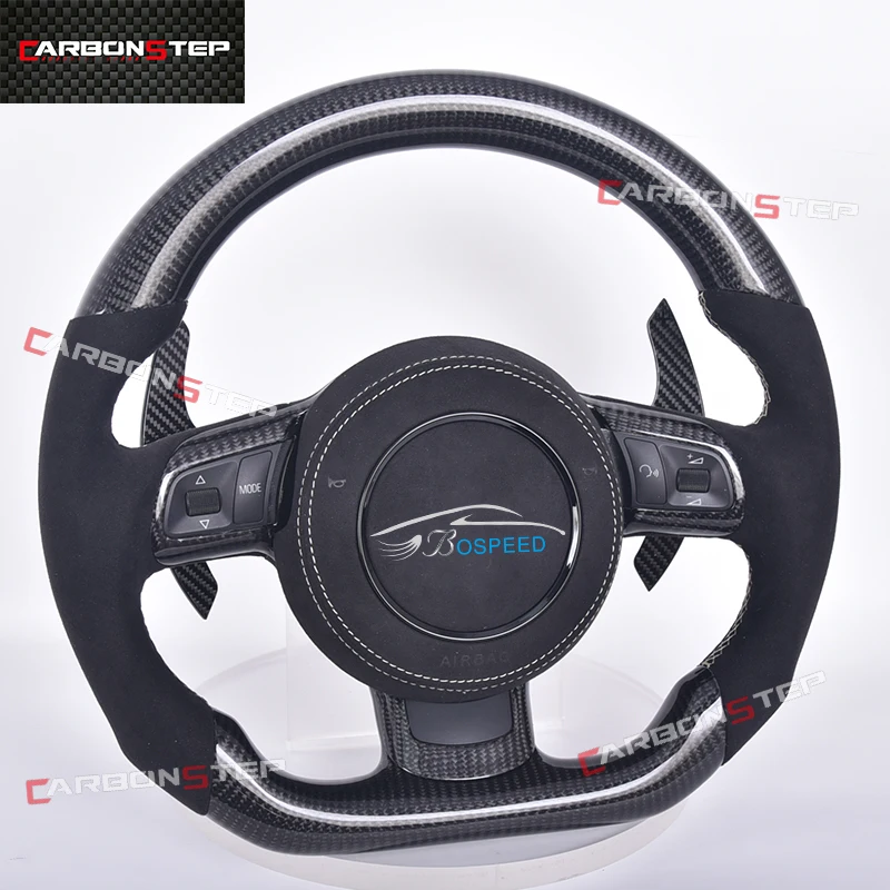 

Fit For Audi A3 B9 A4 B9 A6 C7 A2 Q3 Q2 S3 8V S2 Rs3 Rs7 TT 8J MK3 R8 SQ5 Upgrade Forged Carbon Fiber Led Cars Steering Wheel