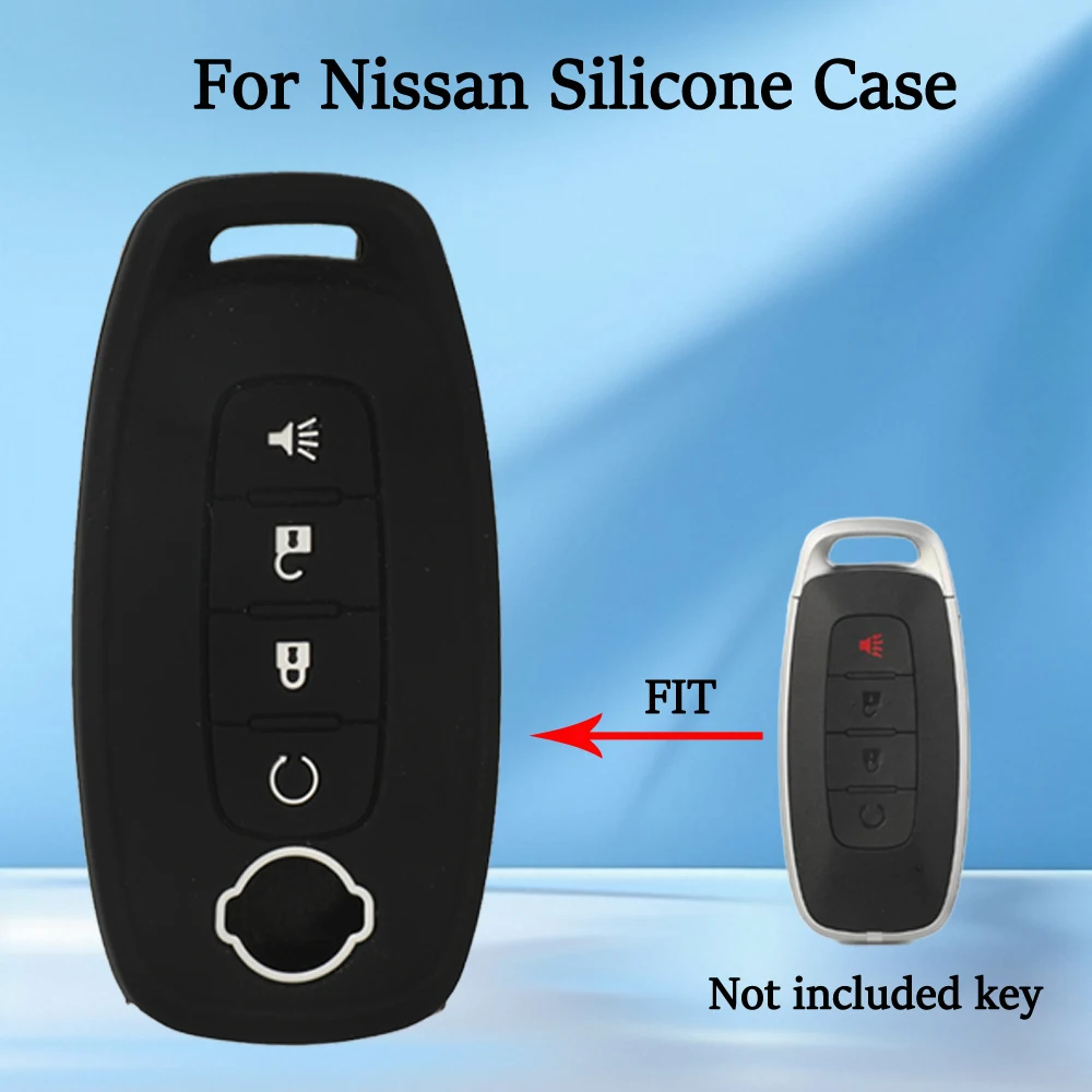 Jingyuqin Silikon Fernbedienung Auto Schlüssel Abdeckung Fall Für Nissan X-trail T33 Kicks Qashqai J12 Juke Teana Altima Ariya 2022 +