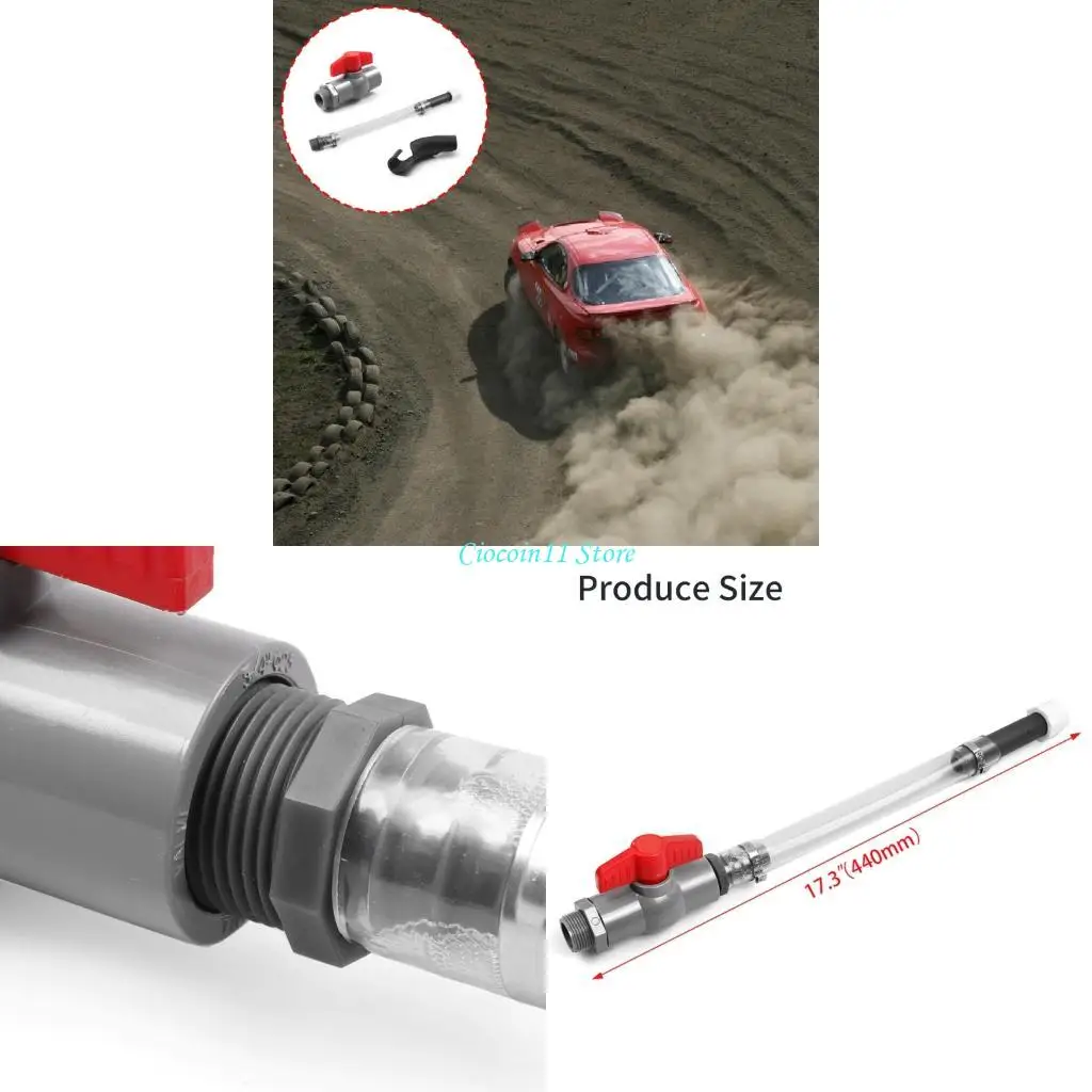 

Y1UB Racing Fuel Jugs Hose, Included Racing with Ball Valves Shut and Jugs Hose Bender for Gas Cans Egs Jegs