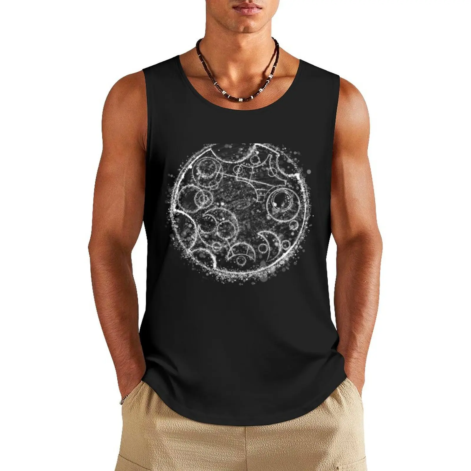 We Are All Stories in the End - Gallifreyan Constellation Tank Top gym shirts gym Men's t-shirts cool things men gym