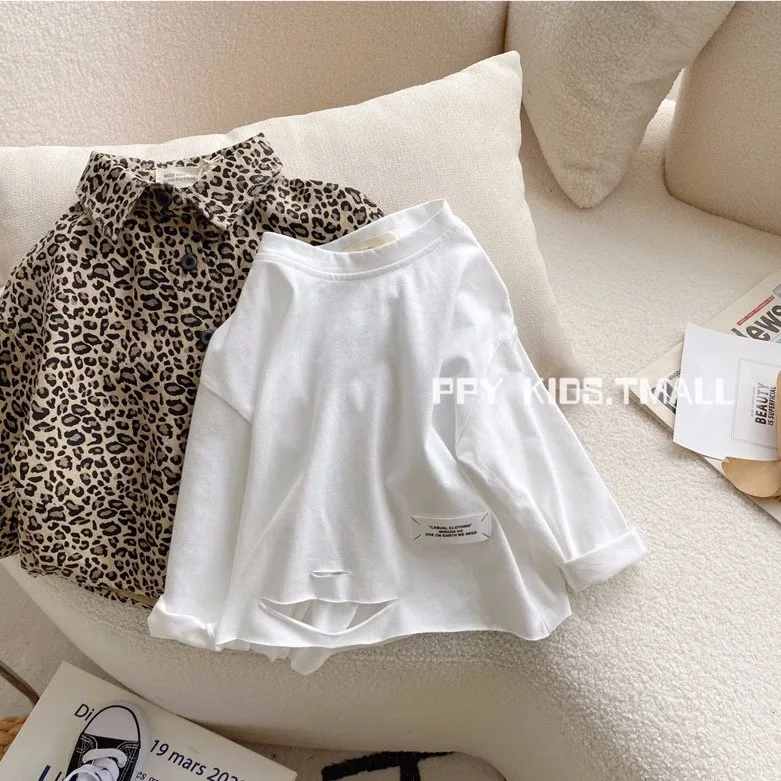Boys' Long Sleeved T-shirt 2026 New Spring And Autumn Western Korean Edition Treasure Spring Cotton Top Children Bottom
