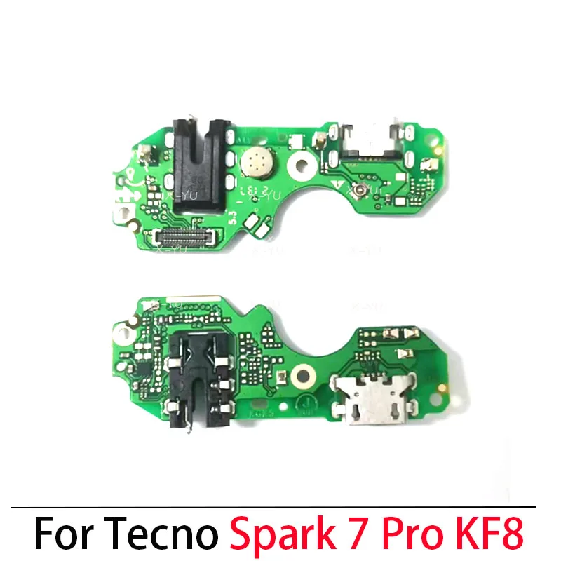 For Tecno Spark 2 3 4 5 6 7 8 7T 8C Go Air Pro KC2 KC6 KF6 KD6 KD7 KE7 KC8 KF8 KG6 KF6P USB Charging Board Dock Port Flex Cable