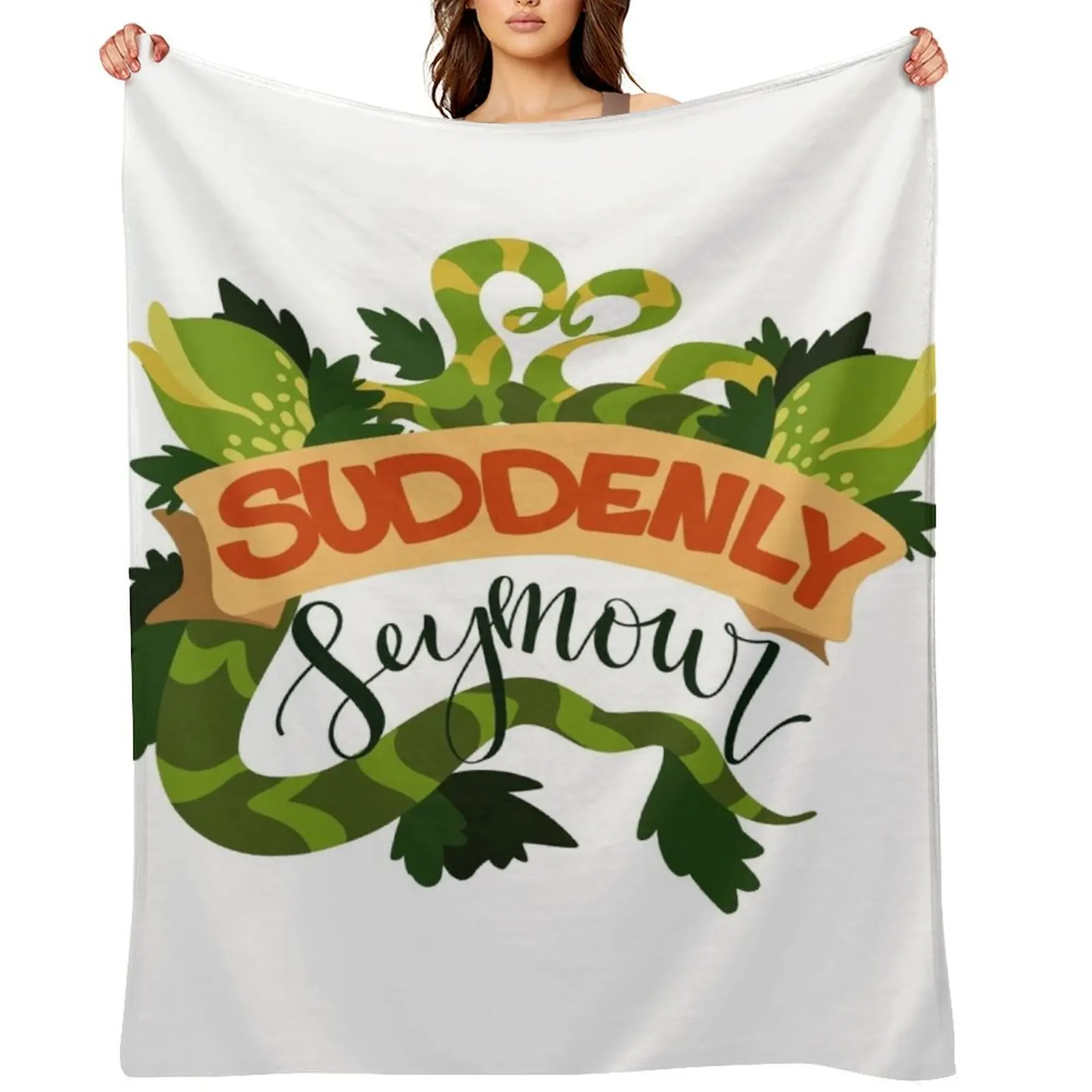 Suddenly Seymour - Little Shop of Horrors Throw Blanket Extra Large Throw Plaid Luxury Throw Travel Blankets