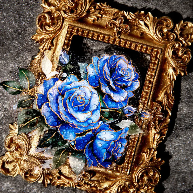 

10 шт., винтажные наклейки INS с розами, клейкие наклейки «сделай сам», дневник, альбом, материал для скрапбукинга, принадлежности для рукоделия