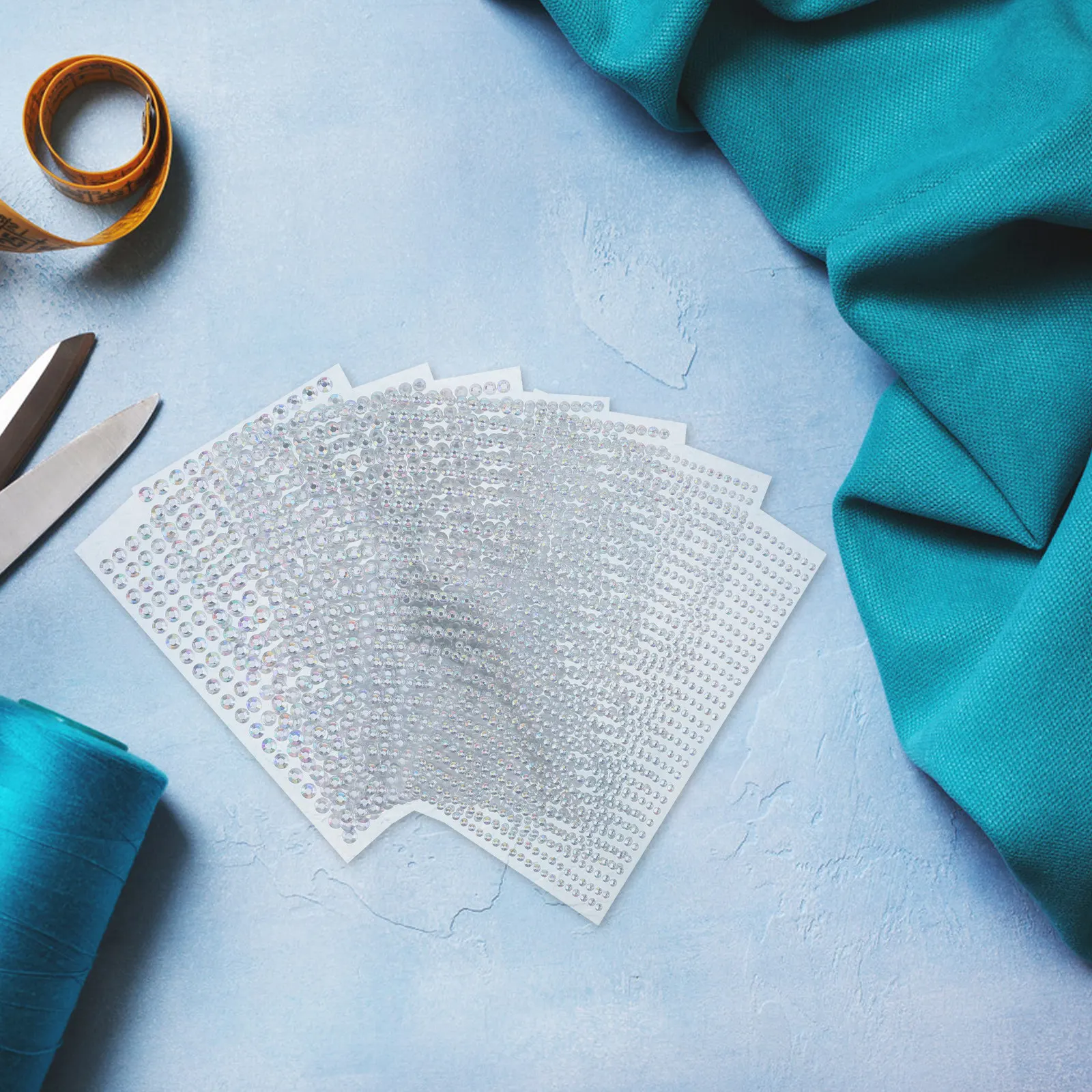 

8 Sheets Self Adhesive Jewel Stickers Acrylic Rhinestones for Crafting Easy Apply DIY Decorative Gems for Stationery Phone Cases