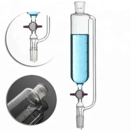 1Pcs 25ml to 2000ml Lab Constant Pressure Separating Funnel With Glass Piston Joint Size: 19*19#, 24*24#, 29*29# Dropping Funnel