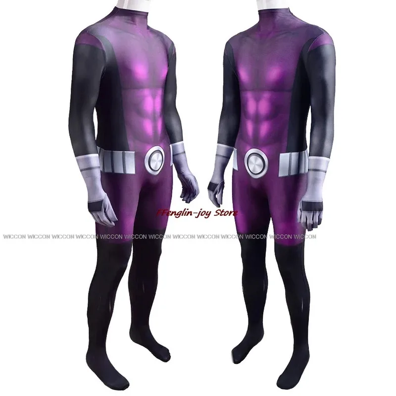 Sky03 الكبار الاطفال في سن المراهقة لعبة جبابرة الوحش الهزلي لوجان بوي تأثيري بذلة زي البدلة هالوين موحدة شعر مستعار لعب الأدوار Chico55Hu%