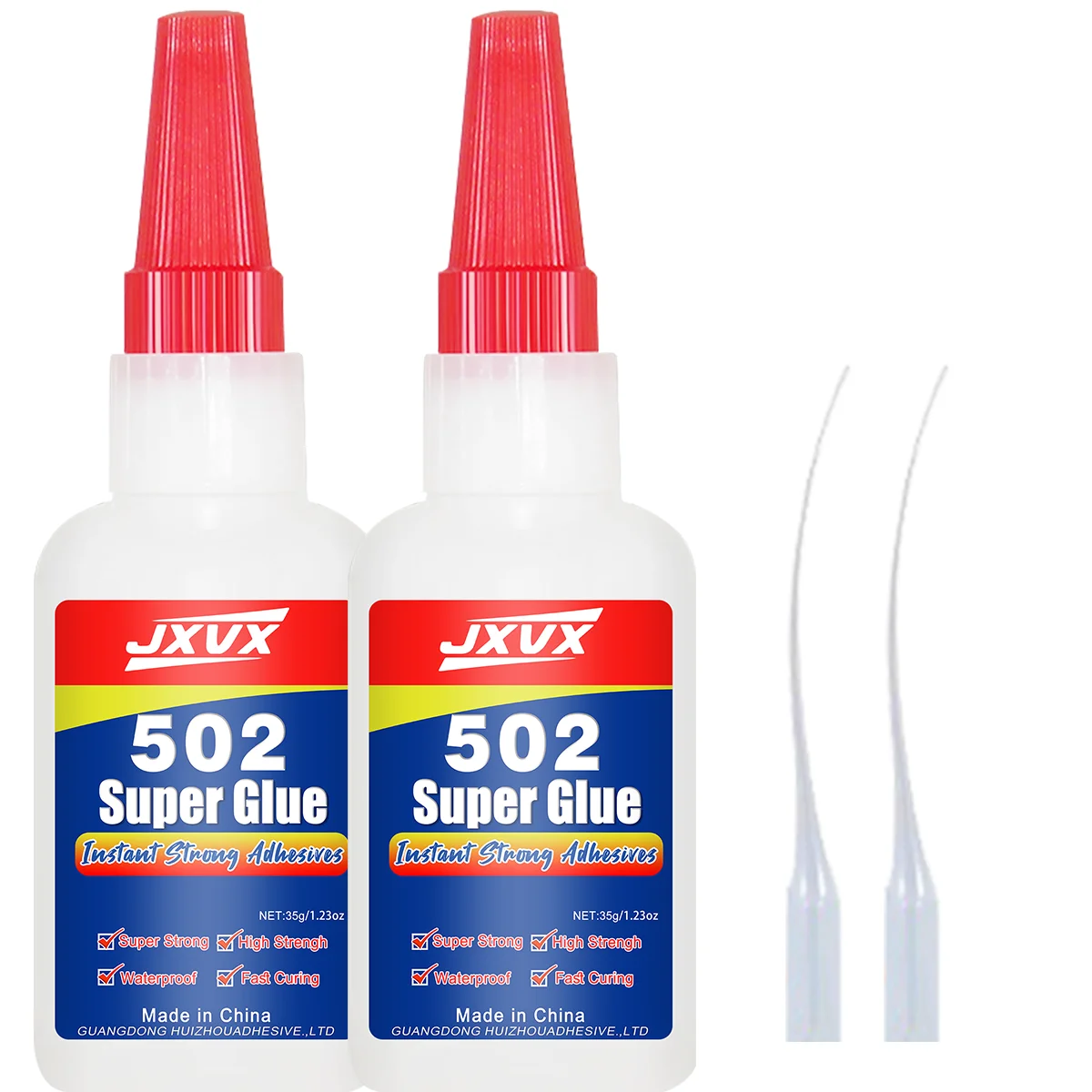 502 Superdünner Flüssigkleber aus Cyanacrylat. Starker, schnell trocknender Sofortkleber für Keramik, Metall, Holz, Gummi, Kunststoff, schnell trocknend in 10 Sekunden, superstarker Kleber, 35 g,