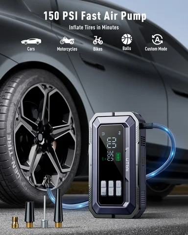 UTRAI 7000A Автомобильный стартер с компрессором и OBD диагностикой — пример использования