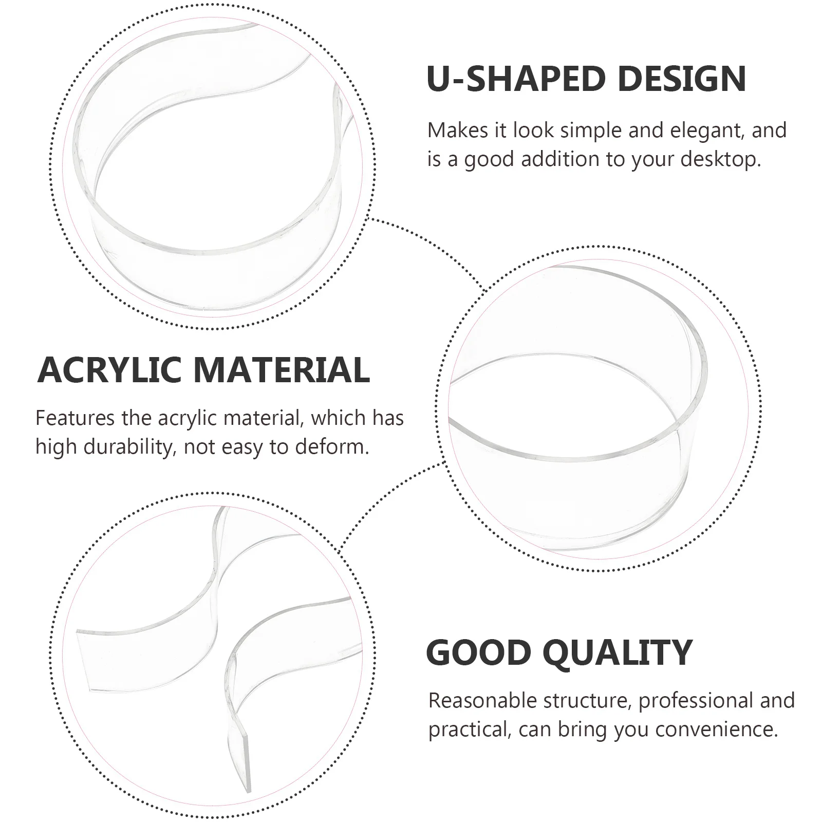 

1Pcs Headset Holder Acrylic Stand Desktop Headphone Storage Rack Earphone Display Stand for Desk Use Desktop Headset Holder