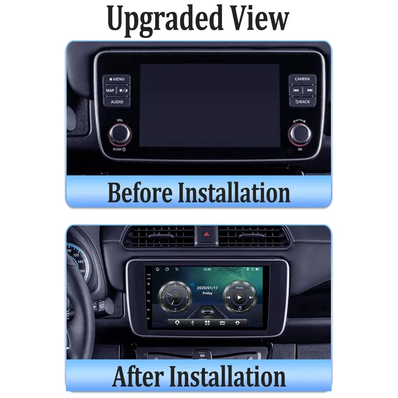 Car Radio Multimedia Player Android 16 For Nissan Leaf ZE1 2017 -2024 Autoradio CarPlay Monito Carplay GPS Navigation