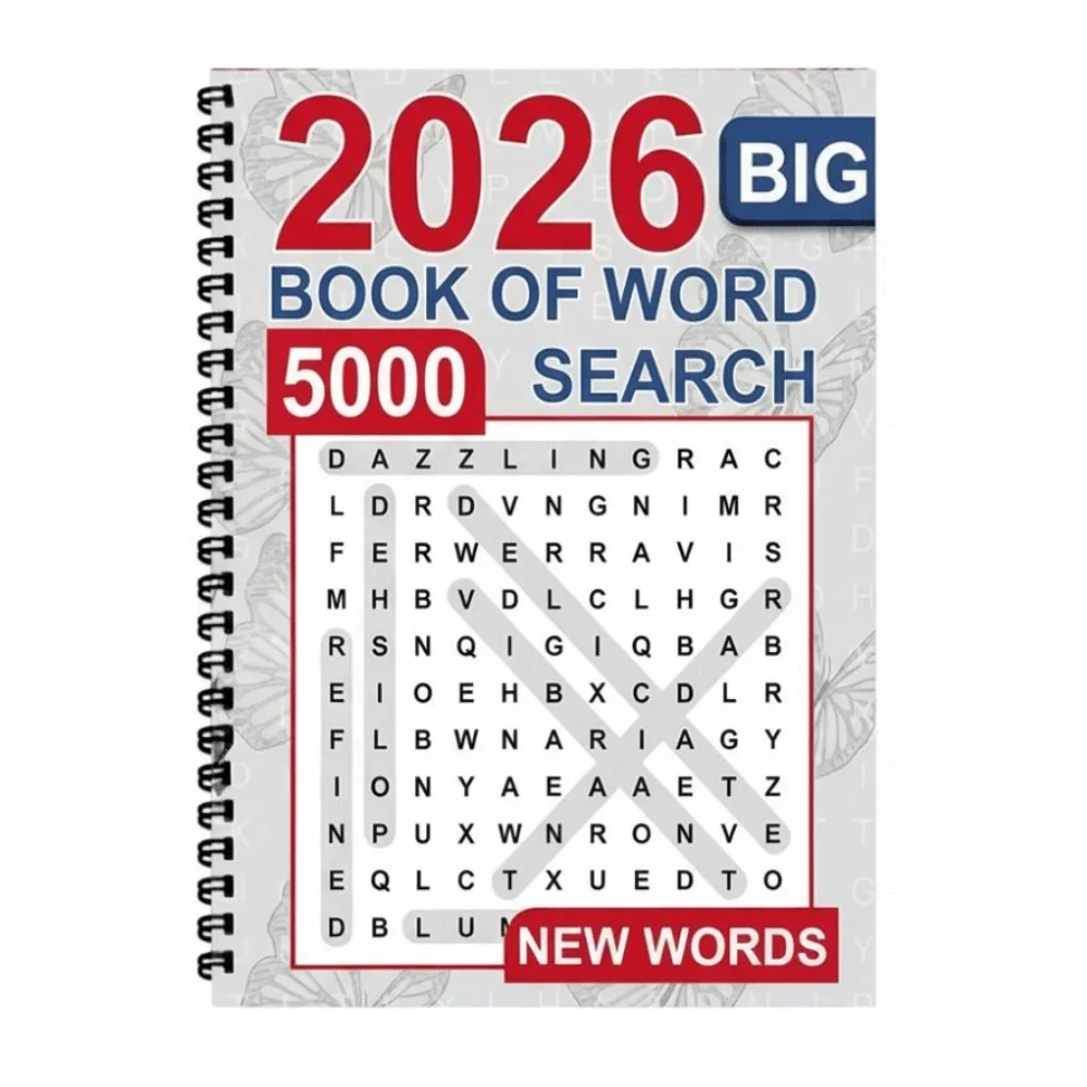 Mixed Words Big Book of Word Search Brain Games Large Print Word Search Puzzle Book Educational Stress Relief Spelling Book