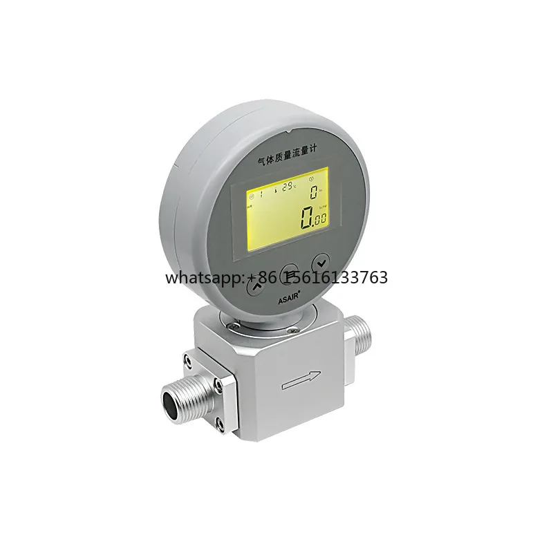 

Asair Thermal Mass Flow Meter Ams2106 Gas Flow Gauge Compressed Air Oxygen Flow Sensor Replaces Mf5706