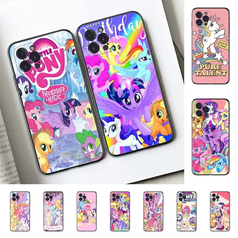 My-Little P-Ponys Phone Case Silicone Soft for iphone 16 15 14 13 12 11 Pro Mini XS MAX Plus X Cover