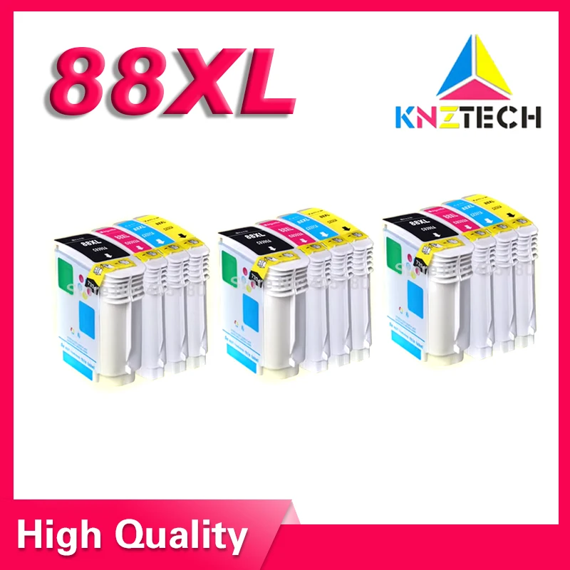 12pcs 88 INK Cartridge 88XL Officejet K8600/K8600dn/L7580/L7590 /Pro K550/K5400dn