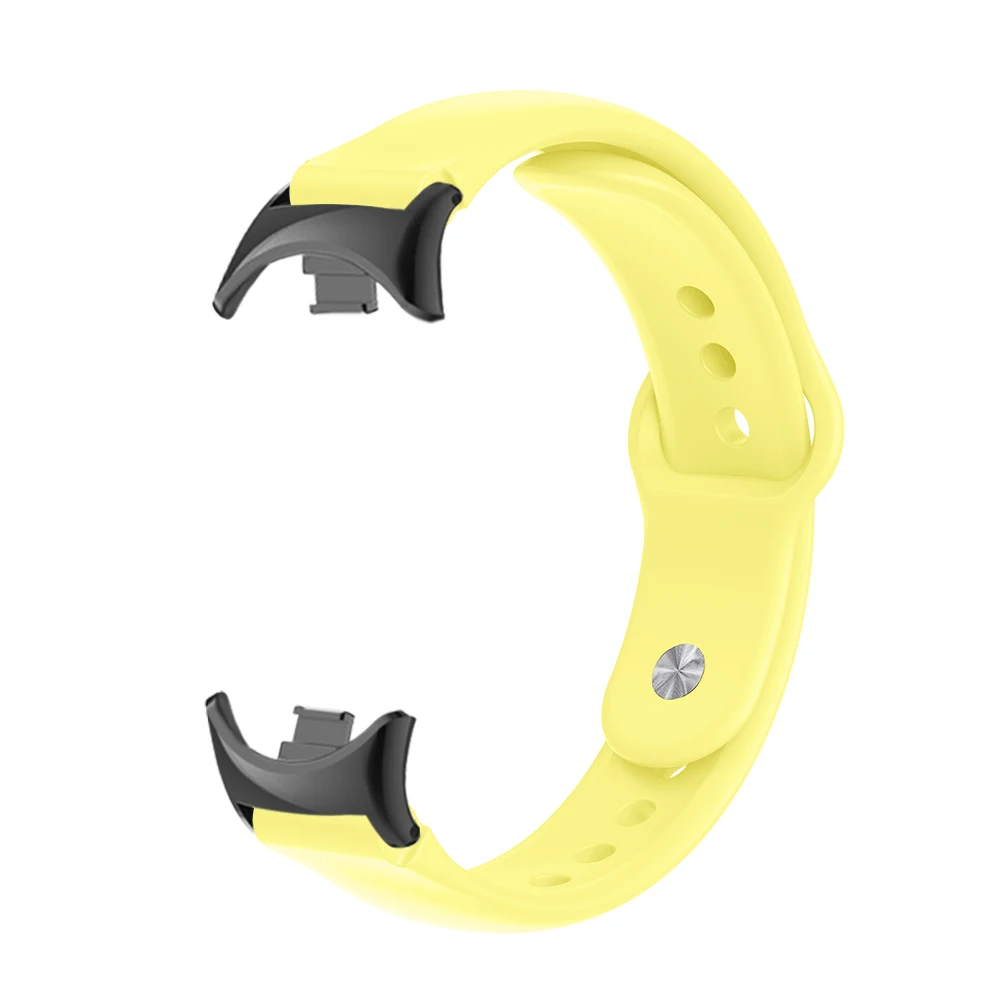 

Skin-friendly Silicone Watch Strap For Xiaomi Mi Band 9/9NFC/8/8NFC Reverse-buckle Quick Release Breathable Watch Band Man Woman